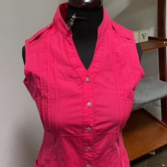 Pink Womans Button Up Business casual dress - Picture 6 of 7